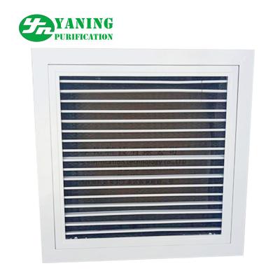 China Aluminum Alloy Air Filter Grille Air Duct Diffuser With Nylon Mesh Primary Filter for sale