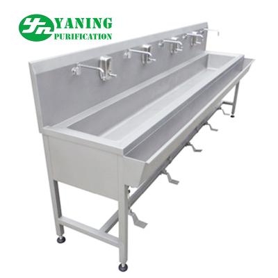 China Foot Operated Stainless Steel Hand Wash Basin Sink For Laboratory / Operating Theatre for sale