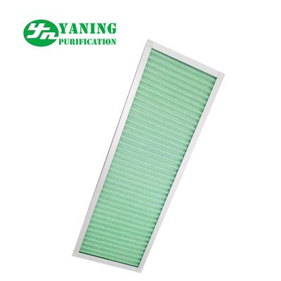 China Mini Pleat Pre Air Filter Aluminum Frame Ventilation System Primary Filtration Applied for sale