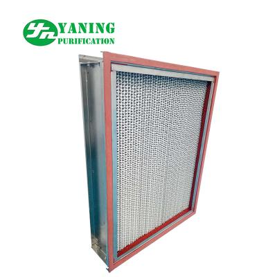 China Glass Fiber Media HEPA Air Filter Oven Equipment SS304 High Temperature Resistance for sale