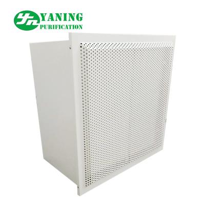 Chine Fan de pièce propre de l'acier HFU de revêtement de poudre filtrage des unités avec la boîte de Hepa d'amortisseur d'air à vendre