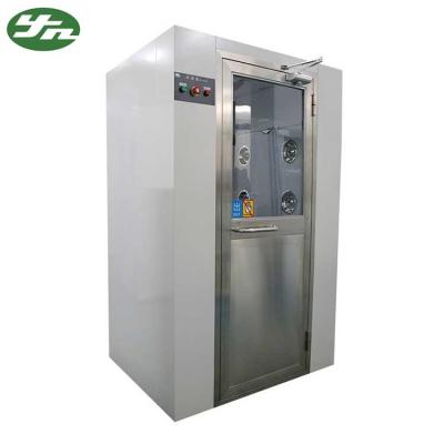 China Anti Static Cleanroom Air Shower Double Blower Room Electronic Interlock For 2-4 People for sale