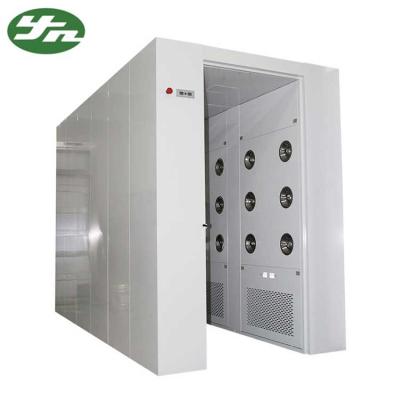 China 5 Meter Cleanroom Air Shower Tunnel 62dB Noise With Powder Coating Steel Shell for sale
