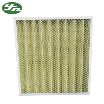 China Folded Plate Pocket Air Filter F8 Medium Efficiency For Primary Filtration System for sale