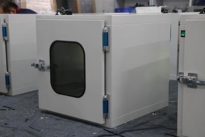 China Powder Coating Steel Cleanroom Pass Box UV Lamp Sterilization 230V for sale