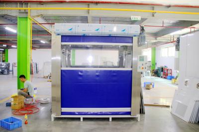 中国 ポリ塩化ビニールのローラーのSUS304内部の貨物空気シャワーに塗る産業空気シャワーの粉 販売のため