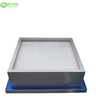 China Fiberglass H13 Portable Hepa Air Filter With Aluminum Frame Paper Separator for sale