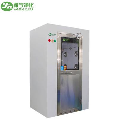 China YANING Custom Made Design Good Price Double Blowing Industrial Cleanroom Air Shower Room with Stainless Steel Nozzle for sale