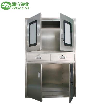 China Clinic Furniture Stainless Steel Medical Instrument Case Medicine Drug Cabinet for sale