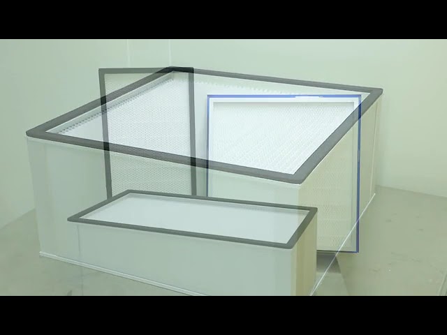 Portable HEPA Air Filter 1500 m3/h Cleanroom Aluminum Sheet Frame