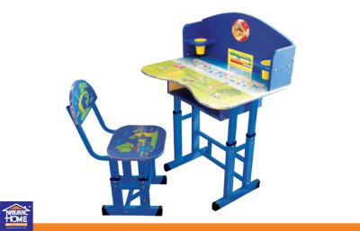 China Modern Kids Writting Table and Chair Set Wooden Study Tables and Chairs for Child for sale