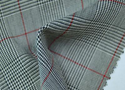 China 100% Polyester Cotton Yarn Dyed Fabric / Grey Striped Fabric Eco - Friendly for sale