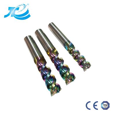 China DLC End Mill For Aircraft  Aluminum High Speed High Finishing Cnc Tool Milling Cutter Machine Tool Colorful Co en venta