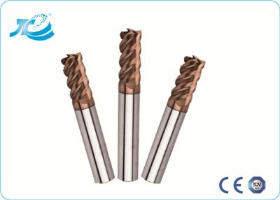 China 60 Degree Hardness Tungsten Steel Square End Mill With 1mm - 25 mm Diameter for sale