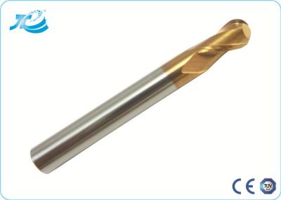 China 55 - 65 Hardness Carbide Ball Nose End Mill for Plastic , Bullnose End Mill for sale