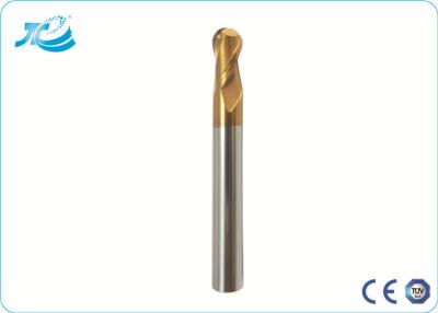 China R0.5-R10.0mm , 50-65 Degree Hardness Ball Nose End Mill With 2 - 4 Flute for sale