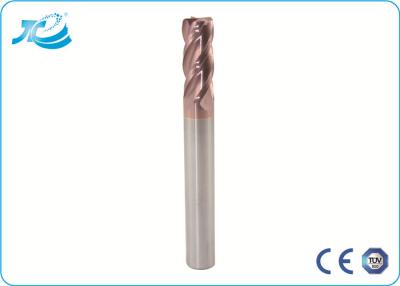 China Hardness 55 / 60 / 65 Corner Radius End Mill , 4 Flute End Mill for sale