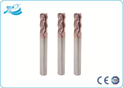 China 1.0-12.0mm Dia , Length 50 - 100 mm Corner Radius End Mill With 2 - 6 Flute for sale