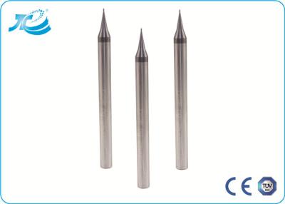 China 0.2 - 0.6 um Tungsten Carbide End Mill , 2 Flute Micro End Mills for Stainless Steel for sale