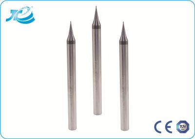 China CNC HRC 60 Carbide 2 Flute End Mill Tools , Micro Diameter 0.1 - 0.9 mm for sale