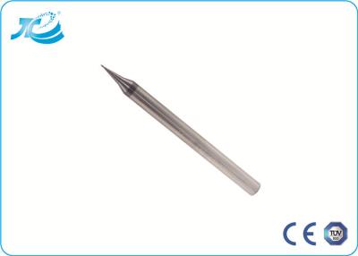 China Diameter 0.1 mm - 0.9 mm 2 Flute Micro End Mill , Tungsten Carbide End Mill for sale