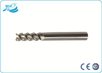 China Flat Bottom End Mill Hardness 55 / 60 / 65 For Slotting / Milling for sale