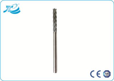 China Nano Coating Helix CNC Solid Carbide End Mill , 4 Flute End Mill for sale