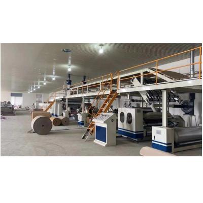 China 4500 KG Capacity 3 Ply Corrugated Cardboard Production with Main Driving Motor Servo for sale