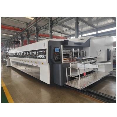China 1800 KG Automatic Flexo 4 Color Printer Slotter And Die Cutter Corrugated Board Printing Machine for sale