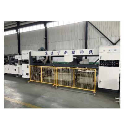 China Automatic Corrugated Carton Flexo Printing Machine 4 Color Folder Gluer for Box Making for sale