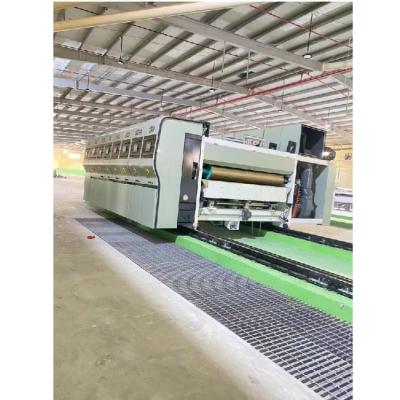 China 380V High Speed Corrugated Carton Box Water-ink Printing Slotting Die Cutting Machine 2 3 4 5 6 Colour Flexo Printing Machine for sale