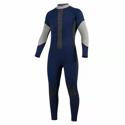 China Condition 3mm Navy Cr Metarial High Elastic Neoprene Wetsuit for Men for sale