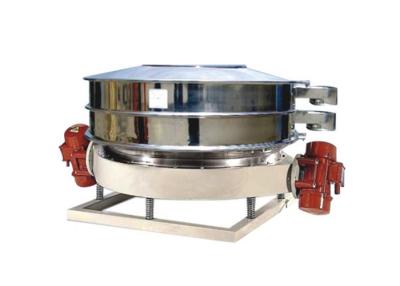 China Low Profile Vibro Screen Machine Round Vibrating Separator With Two Screen Layers for sale
