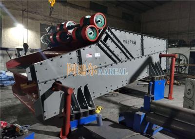 China Silica Sand 2 Deck 1800*5000mm Dewatering Vibrating Screen for sale