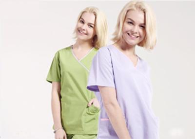 China Split Hem Scrubs Medical Uniforms Back Straps With Drawstring Casual Trousers for sale