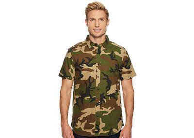 China Camouflage Button Army Military Uniforms / Short Sleeve Camo Print Shirt for sale