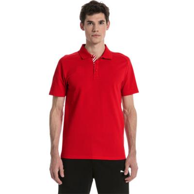 China Short Sleeve Cotton Knit Company Logo Polo Shirts At Right Chest And Left Chest for sale