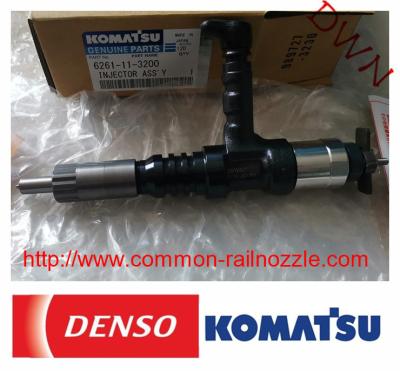 China DENSO 095000-6140 6261-11-3200 Common Rail Fuel Injector Assy Diesel DENSO For Komatsu SAA6D140 Engine for sale