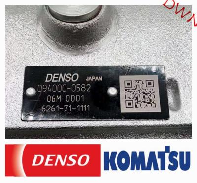Chine Pompe diesel 094000-0582 = 6261-71-1111 d'injection de carburant de DENSO pour le moteur d'excavatrice de KOMATSU à vendre