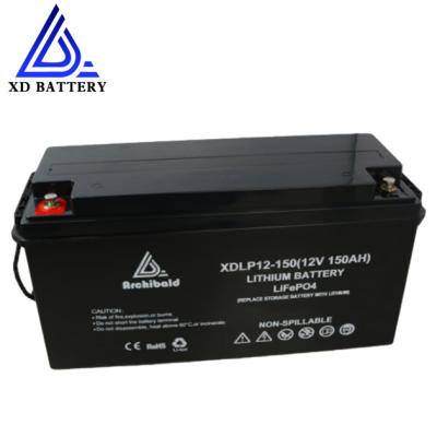 Chine Campeur Van Battery de lithium du paquet IP65 MSDS de batterie des caravanes 12v 150ah Lifepo4 à vendre