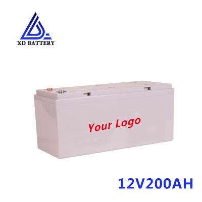China Long Term Storage 12v 200ah Lifepo4 Battery Pack High Safety Lithium Iron Phosphate Battery for sale