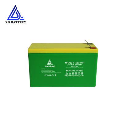 China Nominal Capacity Lipo Lifepo4 12v 7ah Lithium Ion Battery With BMS for sale