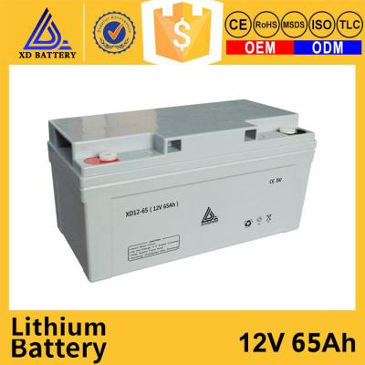 China Sealed Lithium Battery For Van 12v 65ah 9000 Cycle Life Deep Cycle for sale