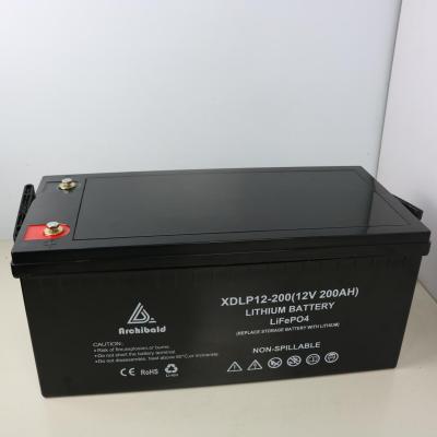 China 12v 200ah Lithium Rechargeable Lifepo4 Battery Smart With Lcd Screen Bms Battery Pack for sale