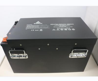 China Bateria de íon de lítio profunda do ciclo Lifepo4 24v 300ah do sistema solar com monitoração móvel à venda