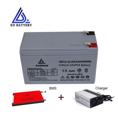 China XD Lithium Ion Solar Energy Storage Batteries 12v 8ah For Electric Home Appliances Submarines for sale