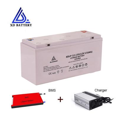 China 9000 Cycle 12v 150ah Solar Energy Storage Batteries For Electric Boats Folklift for sale