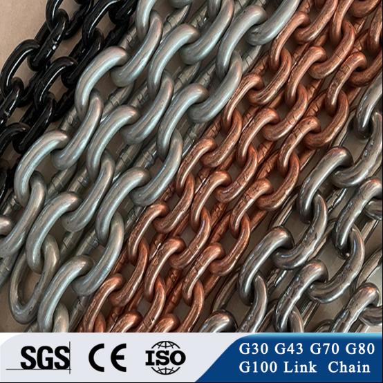 G43 13mm 14mm 16mm 18mm 19mm Thick Link Chains Long Hot Dip Galvanized ...