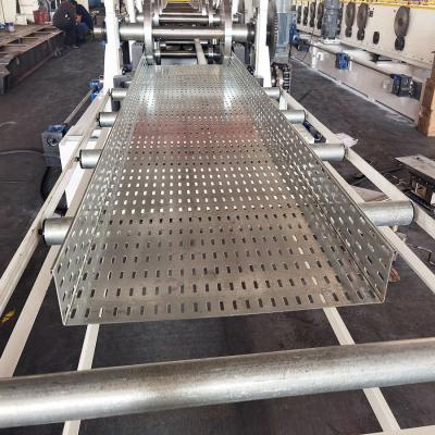 China Ladder Type Cable Tray Production Line , 10m/Min Cold Roll Forming Equipment for sale