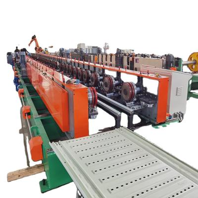 China 0.8-2.0mm Cable Tray Making Machine , 380V Perforated Cable Tray Machine for sale
